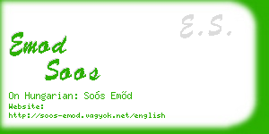 emod soos business card